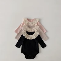girls bodysuit spring and summer new three piece set baby bodysuitoverallshat kids clothing photography clothes