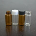 3 мл 5 мл прозрачное Янтарное стекло флакон коричневый образец фотоконтейнер с винтовой крышкой