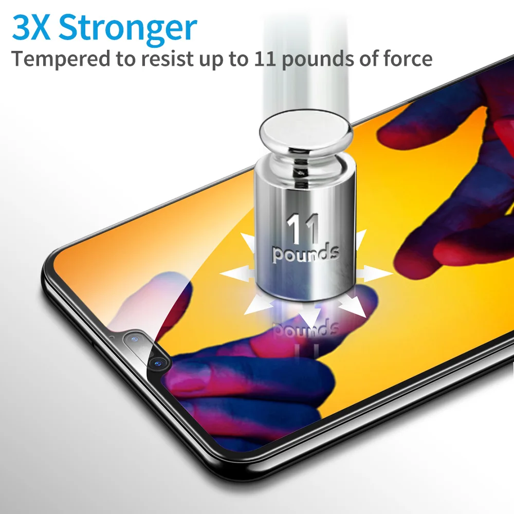 ESR 2 Pack для Huawei P20 Lite защита экрана 3D 9H изогнутое стекло P20Lite защитный полный