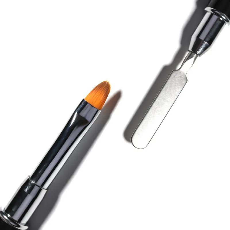

Manicure Implement Double-Headed Dual-Purpose Pen Steel Push Phototherapy Brush Crystal Extended Glue Take Glue Pen