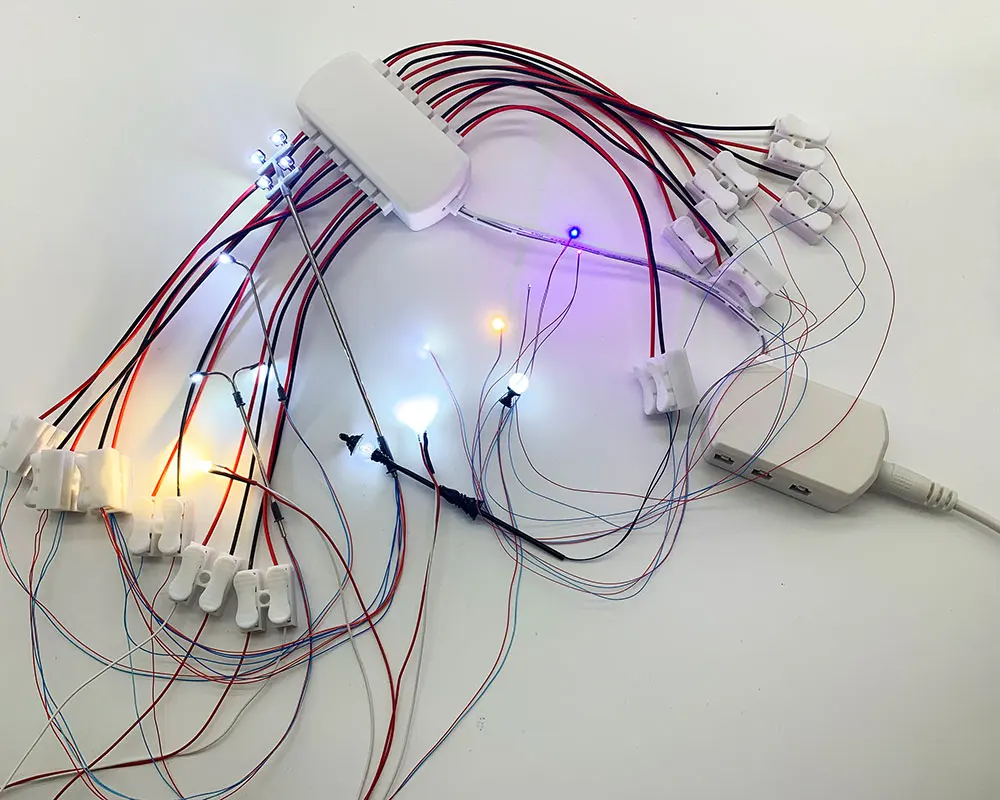 

Port Sharing Box Set/Railway Layout,port distributor, port hub for Scale Model lights connection