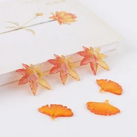 diy antique jewelry koi color maple leaf ginkgo leaf acetic acid hairpin hair accessories handmade material pendant