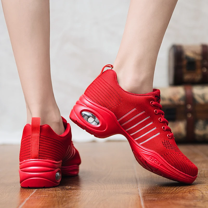 

2021 Summer New Modern Dance Shoes Soft Bottom Jazz Sports Dance Shoes Breathable Outdoor Women's Athletic Dancing Footwear