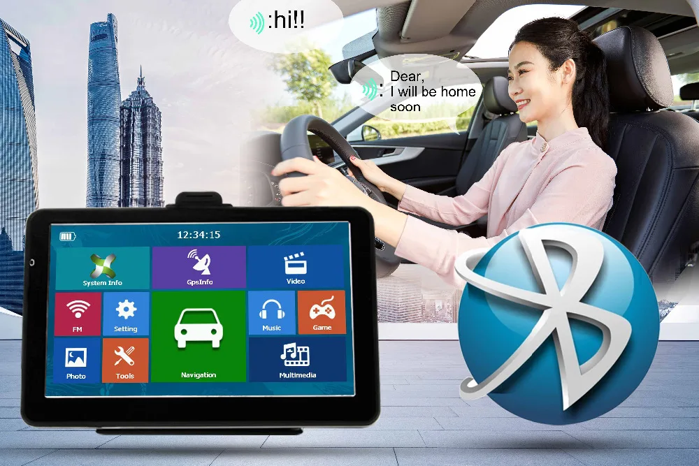 718N Oriana 7 дюймов ЗОНТ 8G 256MB емкостный сенсорный экран автомобиля gps Навигатор Bluetooth Европа карта автомобиля gps грузовик карта