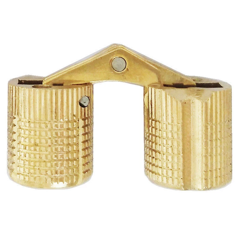 4 шт. медный бочонок петли Скрытая кабинет со скрытым Невидимый латунные двери