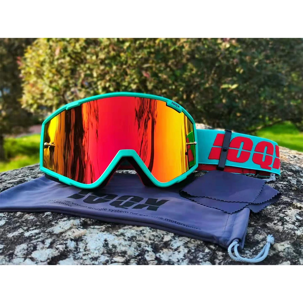 

IOQX Dirt Bike Goggles UV Protection Motocross Glasses ATV Off Road Skiing Cycling Lens Sunglass Outdoor Sports Helmet Masks