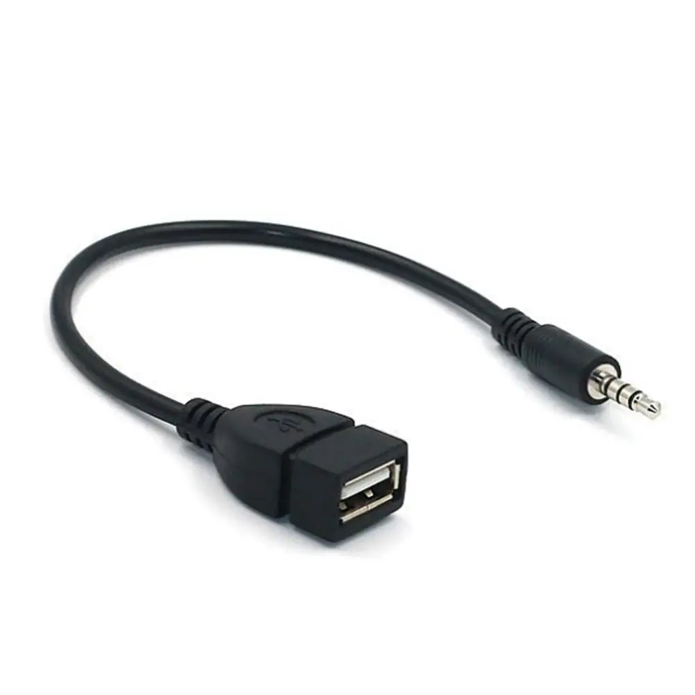Универсальный Штекерный аудио AUX-разъем 3 5 мм к USB 2.0 тип A Женский Адаптер