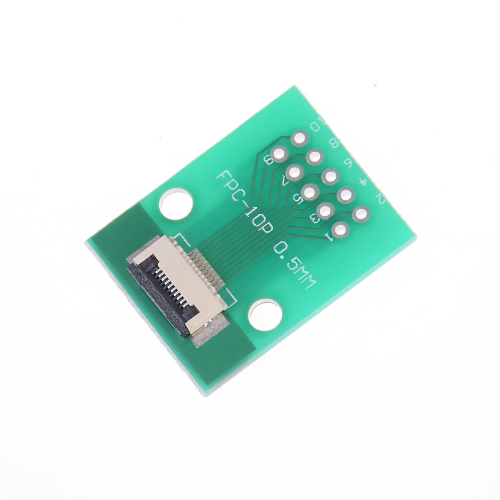 10PIN 0 5 мм SMT адаптер до 2 54 1 00 дюйма шаг через отверстие разъем DIP PCB плата FPC FFC кабель