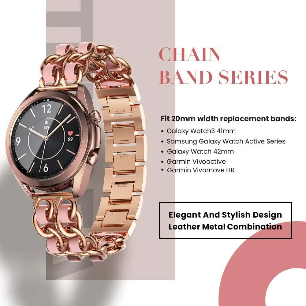 

20mm 22mm bands for samsung galaxy watch 3 strap 45mm 41mm active 2 galaxy watch 46mm amazfit bip huawei watch gt 2e bracelet