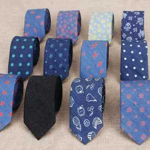Роскошные классические джинсовые мужские галстуки, галстуки, ретро-Галстуки в горошек, в виде листьев, для мужчин, деловые, свадебные галстуки, галстуки