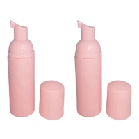 20pcs plastic foaming bottle soap mousses liquid dispenser froth shampoo lotion bottling foam bottles 60ml pink