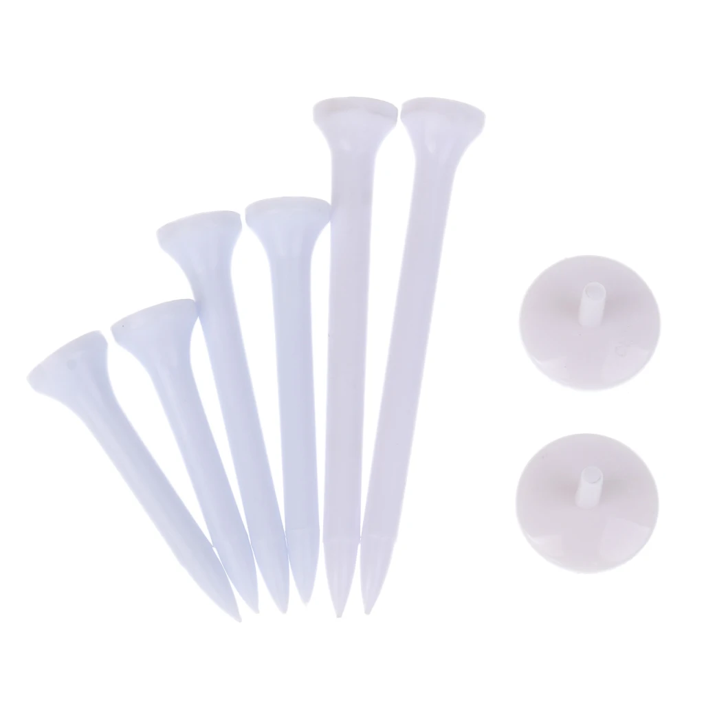 

Golf Tee Holder with Tees Ball Maker Key Chain Plastic Accessory