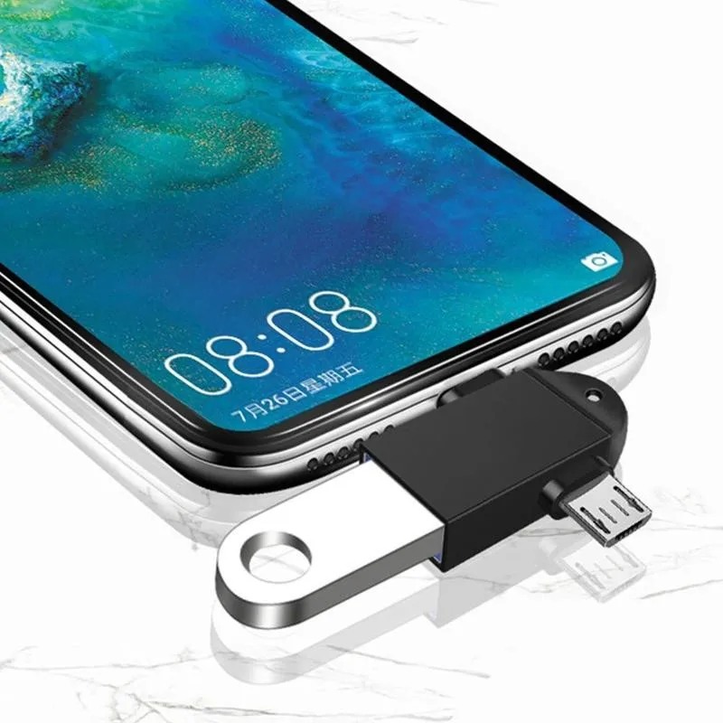 OTG Type C адаптер 2 в 1 Micro Usb конвертер коннектор Flash для смартфона Android диск мышь