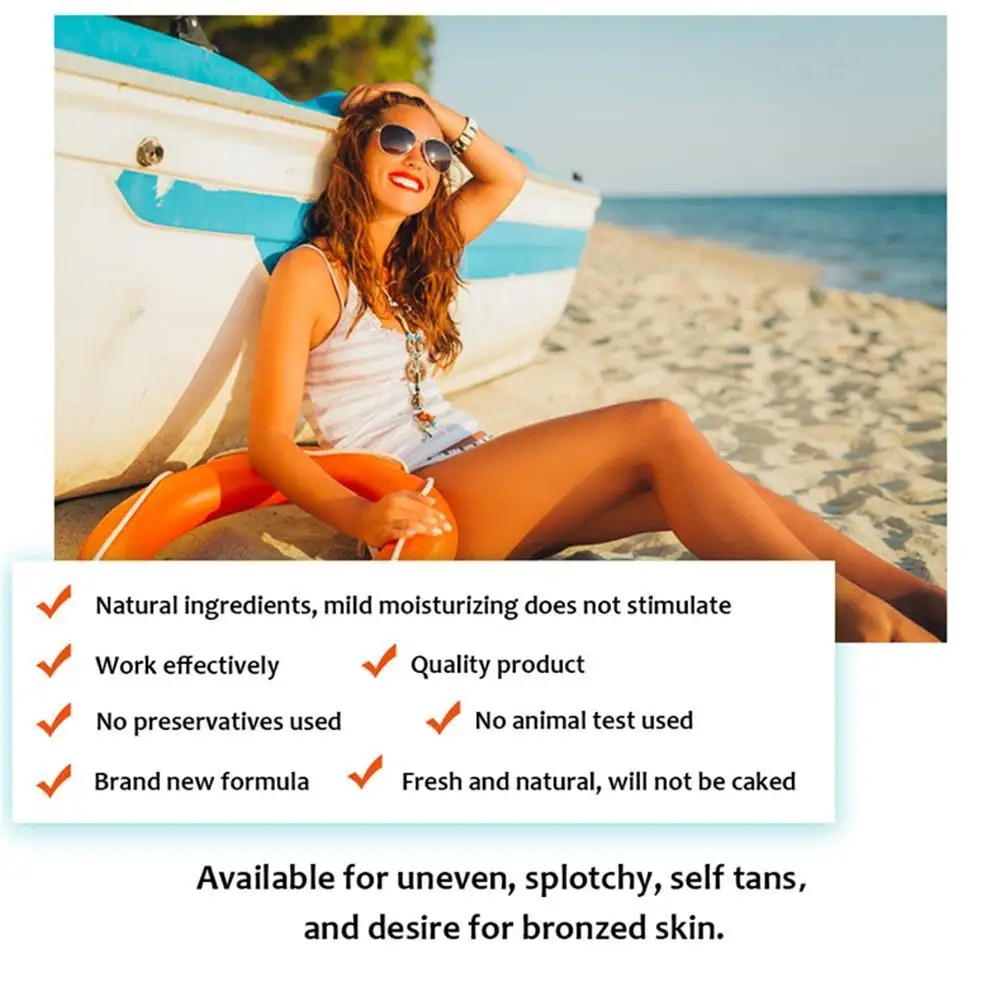 

Long Lasting Sunless Tanning Self Tan Self Tan Mousse Beach Suntan Tanni Lotion Fake Freeship Body Natural Organic Lasting Z7E5