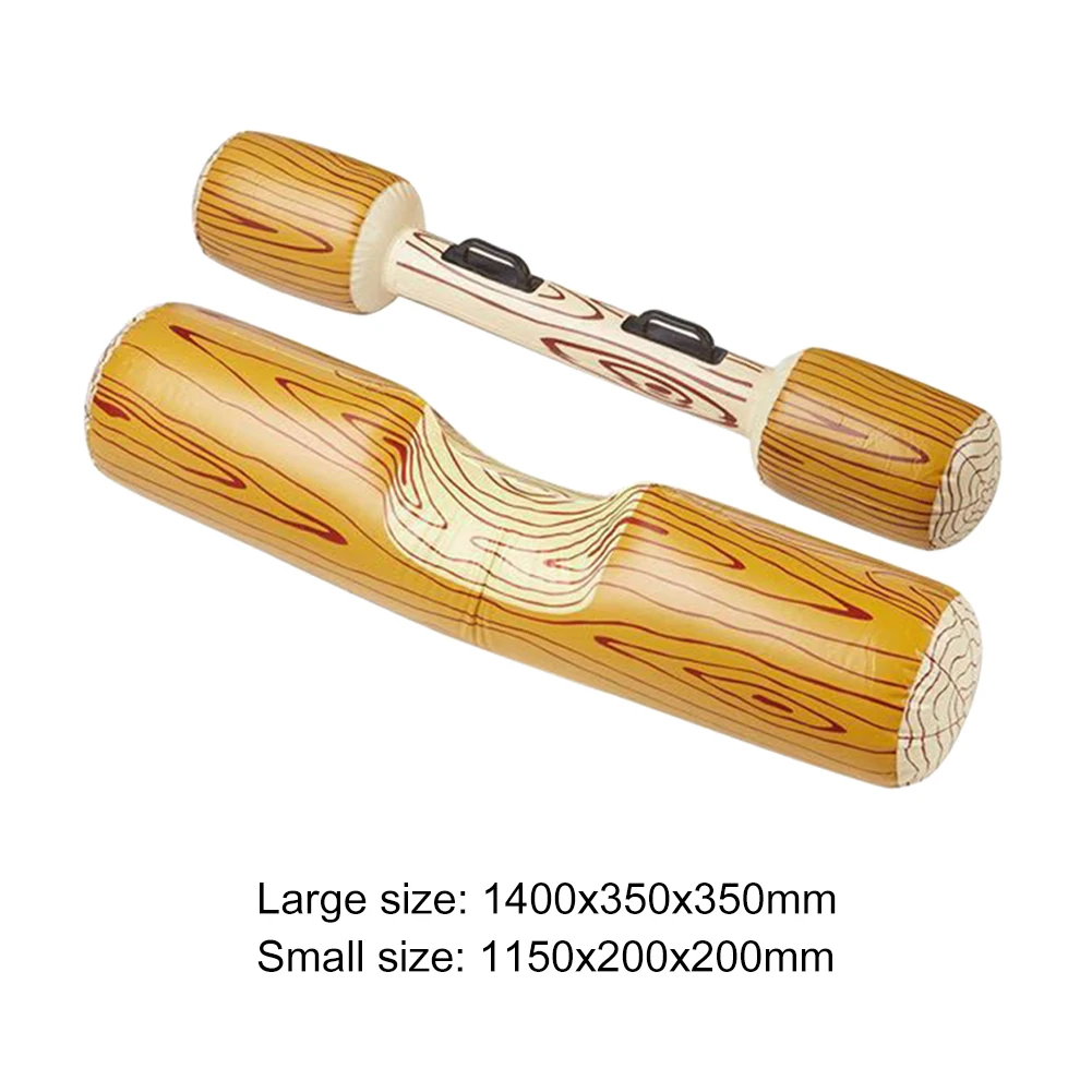 

Portable Swimming Inflatable Float 4pcs/set Wood Pattern Water Sport Game Toy Swimming Pool Inflatable Floating Row