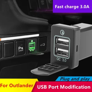 Передний противотуманный светильник прожсветильник для Mitsubishi Outlander 2013, 2015, 2016, 2019, USB