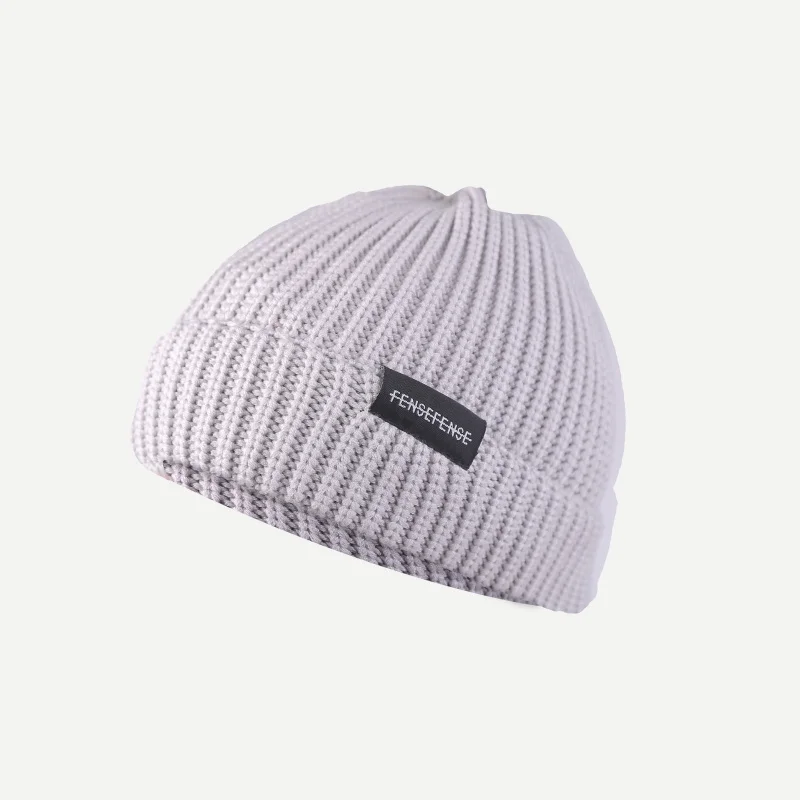 Ярлык с буквами хлопковая шерстяная шапка зимние шапки для женщин теплая