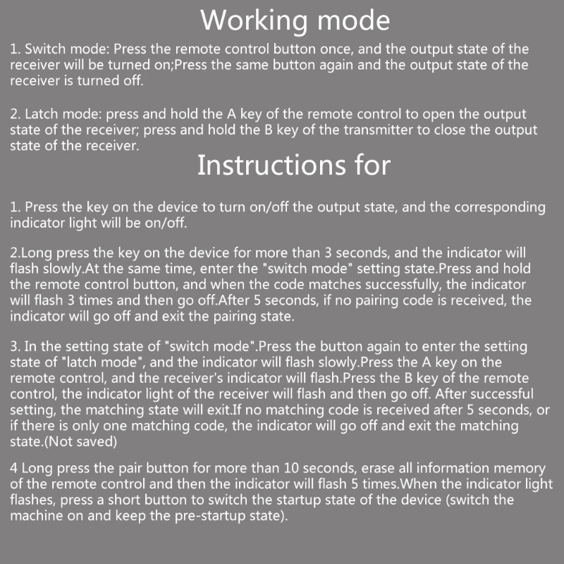 433 МГц беспроводной Радиочастотный пульт дистанционного управления для дома и