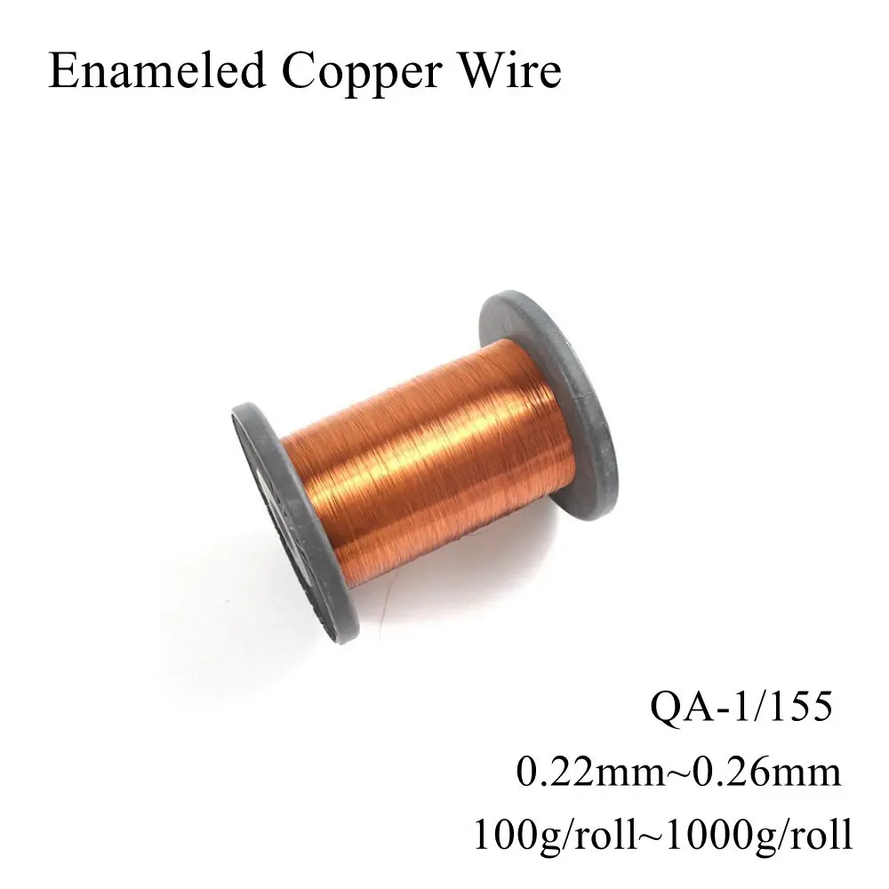 0.22mm 0.23mm 0.24mm 0.25mm 0.26mm Enamelled Copper Wire Enameled Copper Coil Magnet Wire Enamel Copper Cable Winding Litz Wire