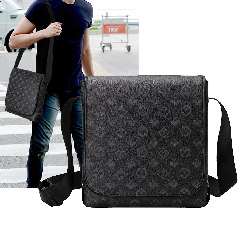 

Men's Fashion Shoulder Bags New Vertical Clamshells Casual Messenger Bags Printed Trendy Small Backpacks Sacoche Homme Bolsa