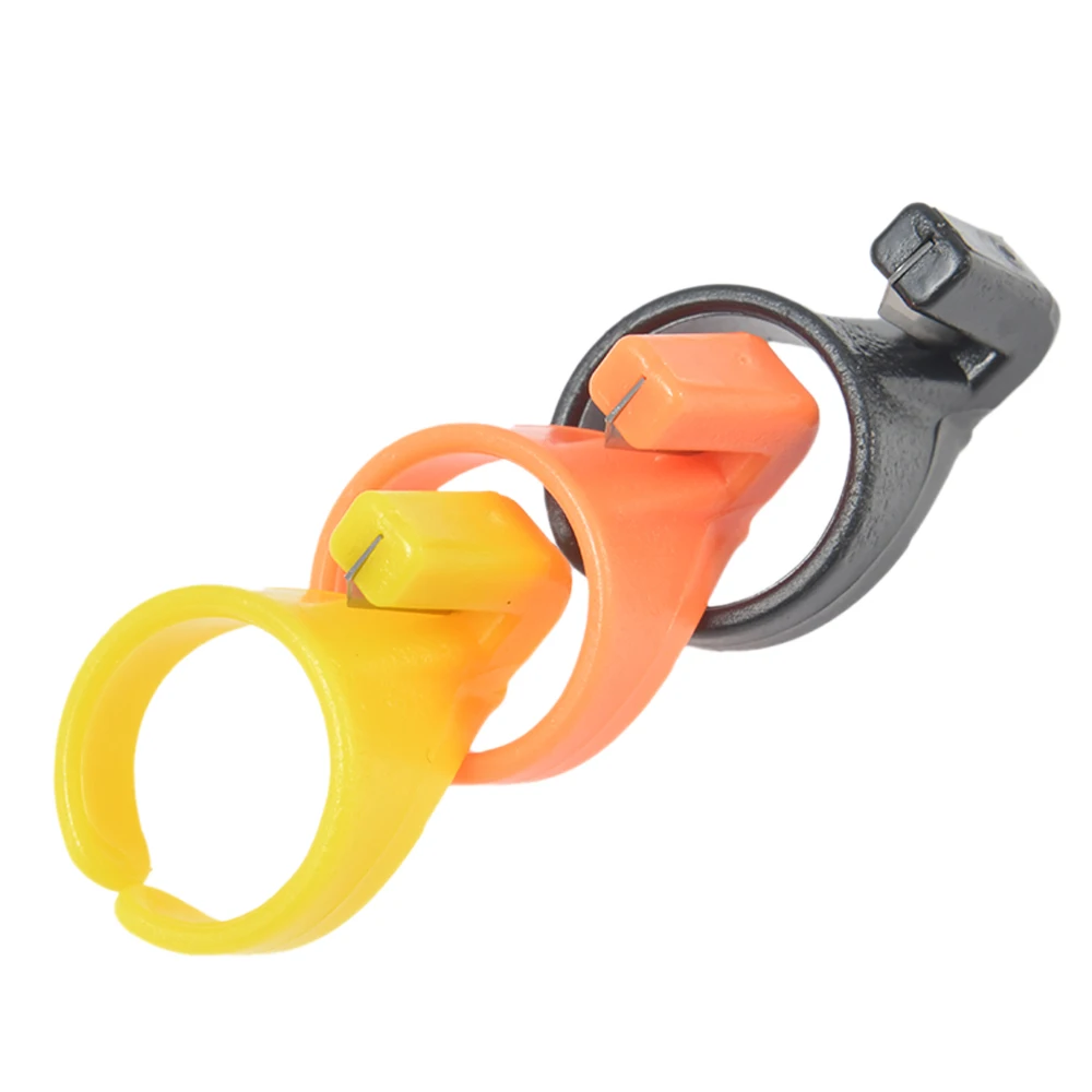 3-шт. Набор новых пластиковых наперстков, резательной нити, пальцевых лезвий, игольных машинных принадлежностей.