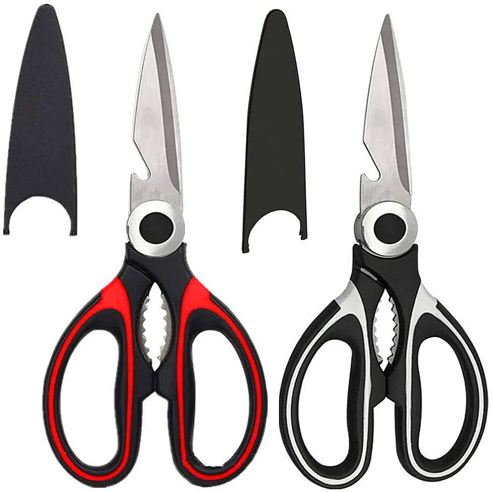 Kitchen Scissors, Kitchen Shears Multi Purpose Non Slip Sharp Stainless Steel, Kitchen Aid is Also Suitable for Poultry Scissors