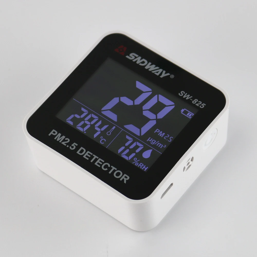 Лазер sndway PM2.5 детектор цифровой монитор качества воздуха тестер ж/сигнализация
