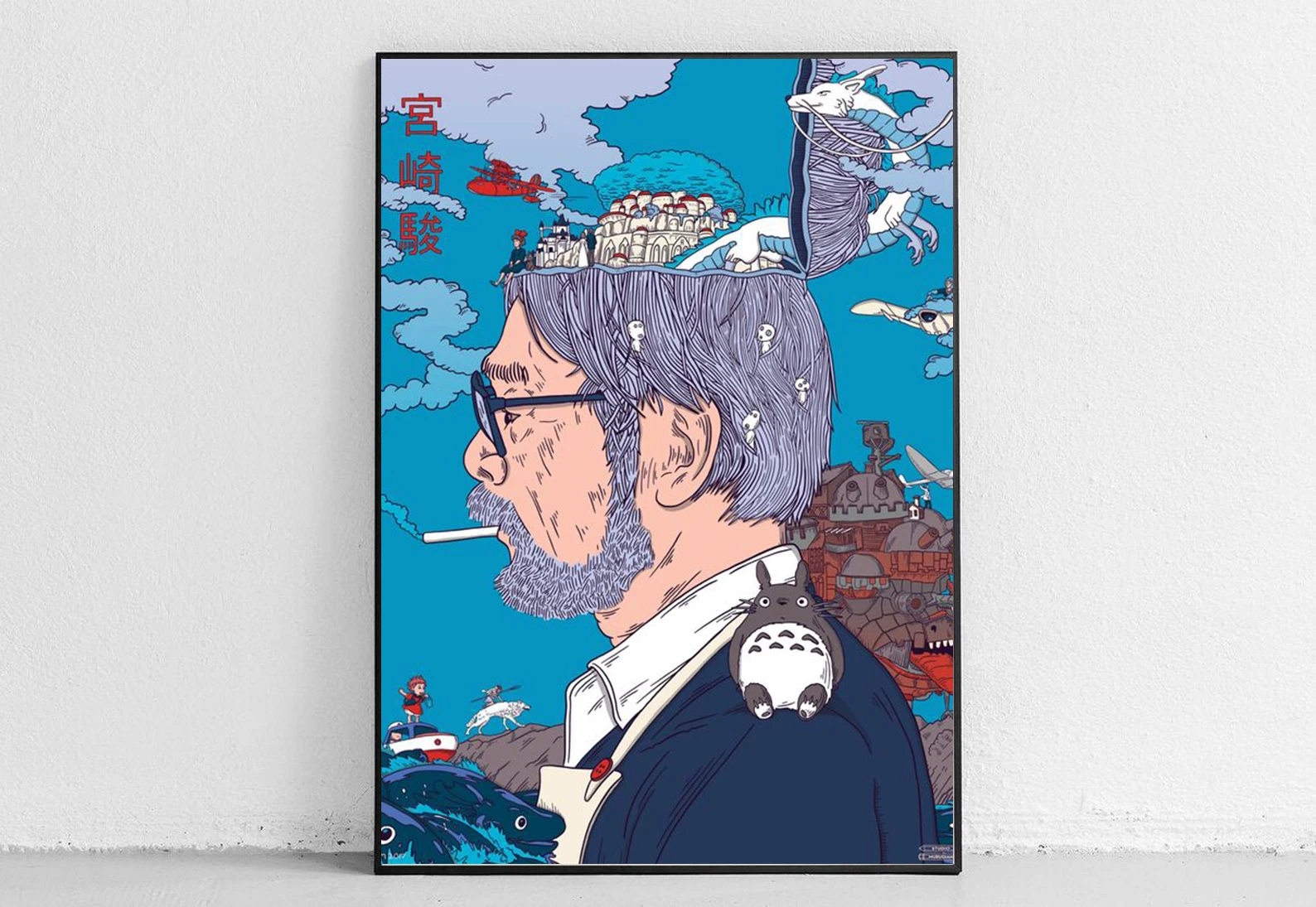 Японские плакаты с изображением знаменитого персонажа аниме Тоторо постеры