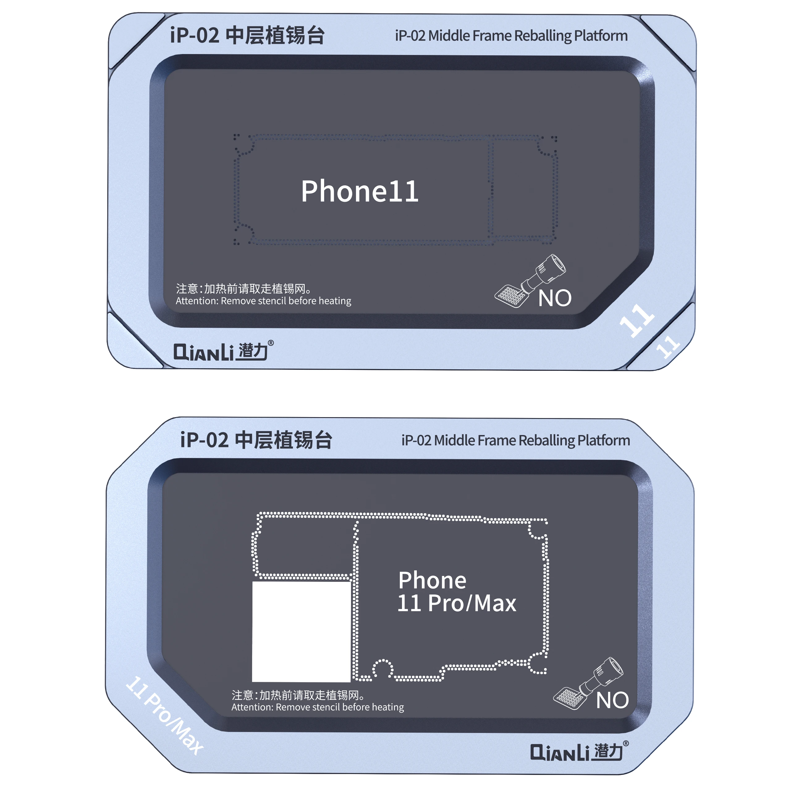 BGA трафаретная платформа для iPhone X/XS/MAX 11 Pro Max материнская плата средний слой