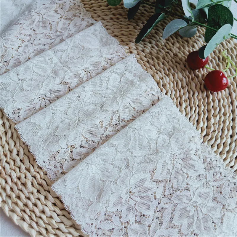 Швейцарская кружевная ткань с вышивкой белого и черного цветов 14 5 см