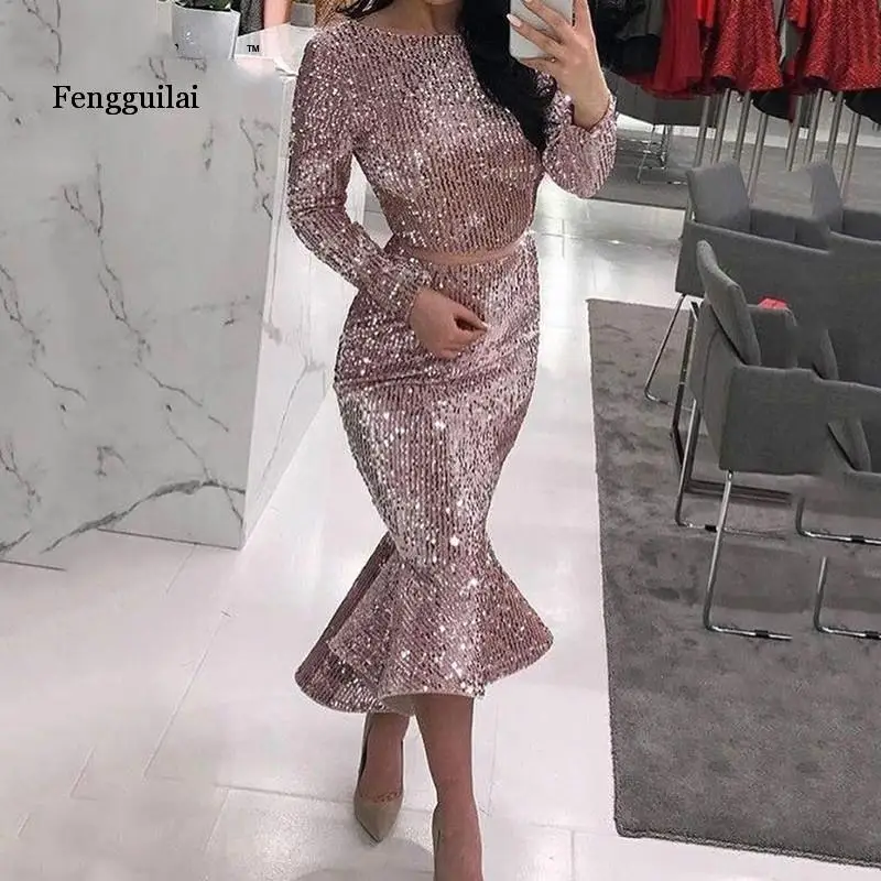 Женское блестящее платье с длинным рукавом обтягивающие платья Подиумные