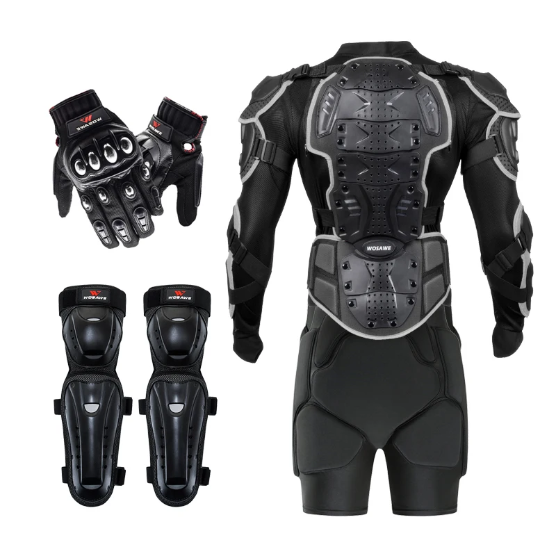 WOSAWE внедорожная мотоциклетная Броня из сплава нержавеющей стали защитное