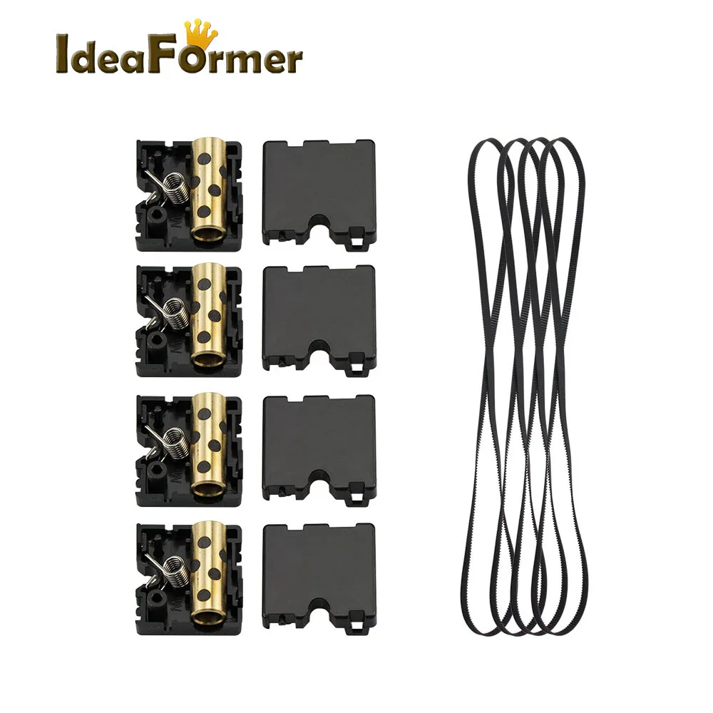 Type C Детали для 3d принтера Ultimaker 2 UM2 DIY блок-слайдер с медной втулкой+ пружина+ GT2 610 мм замкнутый ремень синхронизации - Цвет: Type C