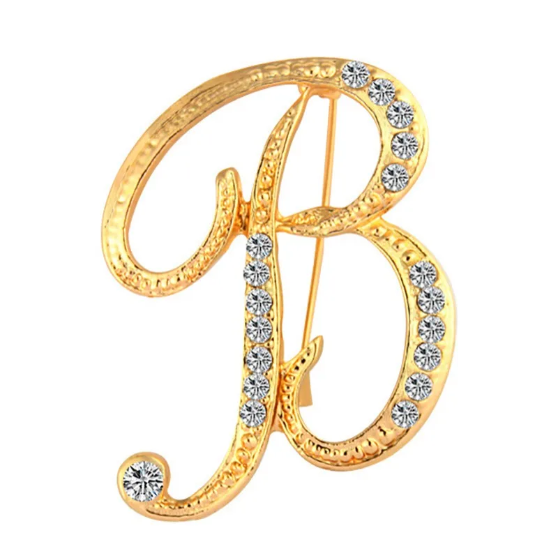 Брошь металлические стразы булавка изысканный воротник отворот имя украшения из