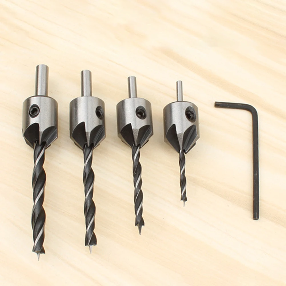 Набор насадок для дрели комплект из 3 10 мм с флейтой пятилопастным наконечником