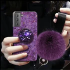 Сусального золота гламурный чехол ручной работы для Samsung S21 S20 FE S21 S20 ультра S10 S9 Plus Note 20 10 A72 A52 A32 A02 F62 A90 5G A51 A71 A70 чехол