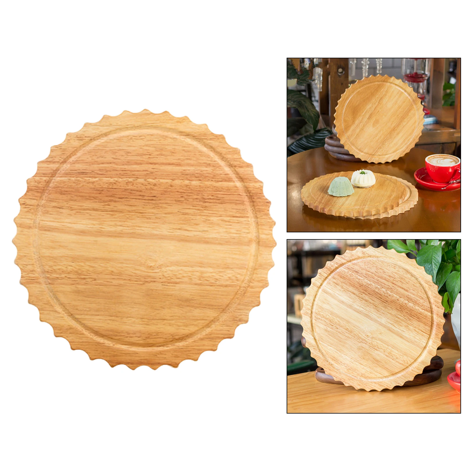 11 inches Round Wooden Cutting Chopping Board Pizza Peel Bread Cake Fruit Serving Tray Storage Organizer Utensils | Дом и сад