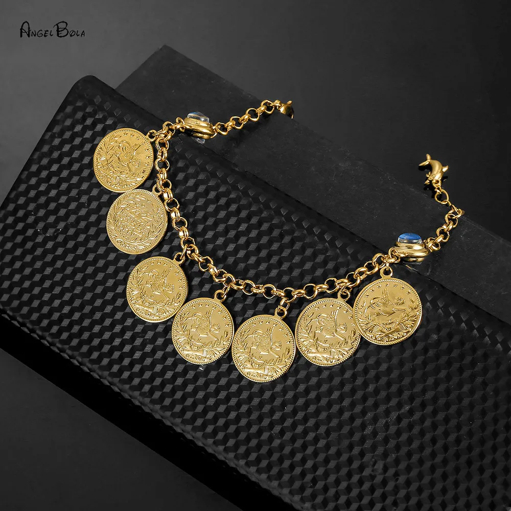 Сумочка для денег и монет браслеты на запястье женщин Бог браслет золото Цвет