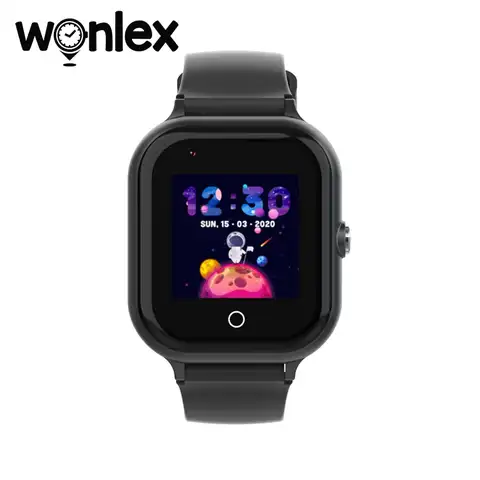 Смарт-часы Wonlex, телефон с большой батареей, устройство для отслеживания видеозаписи, 4G KT24, Детские водонепроницаемые часы с функцией SOS, защи...