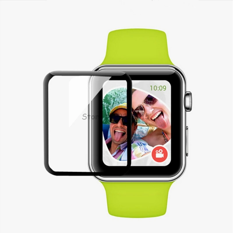 3D изогнутая защитная пленка из закаленного стекла с полным покрытием для Apple Watch 5