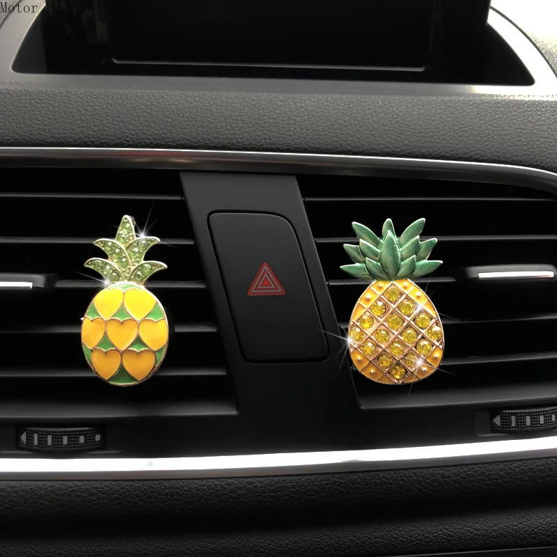 

2022 Pre-sale Car Perfume Clip Fresh Little Pineapple Car Cute Aromatherapy Decoration Girls Air Conditioning Air Outlet Perfume