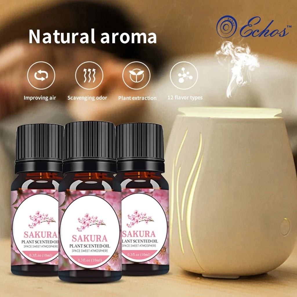 

10ML Water-soluble Flower Fruit Essential Oil Aromatherapy 100% Pure Therapeutic Grade Water Soluble Aroma Air Freshening #ND