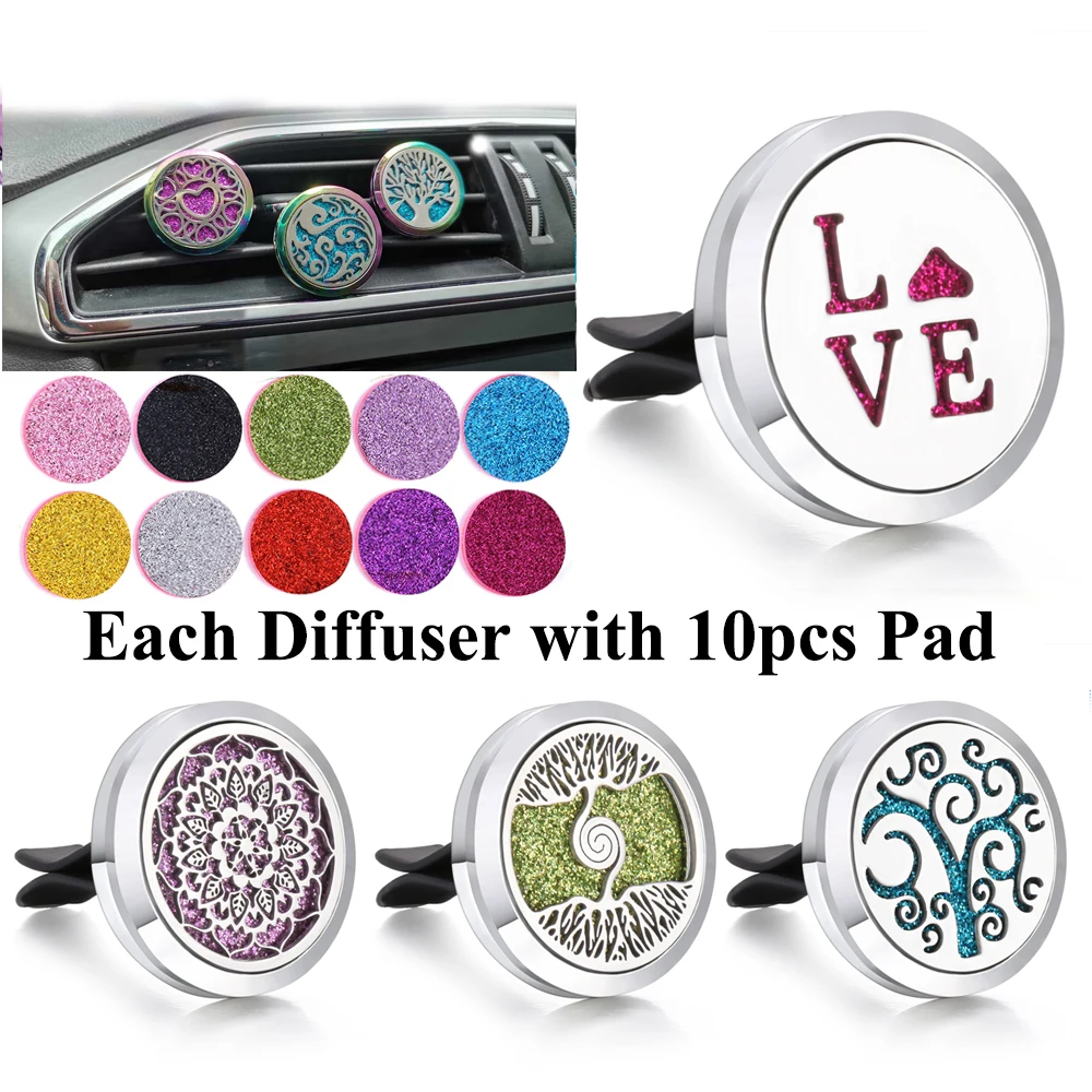 Новинка украшения для ароматерапии освежитель воздуха автомобиля нержавеющая