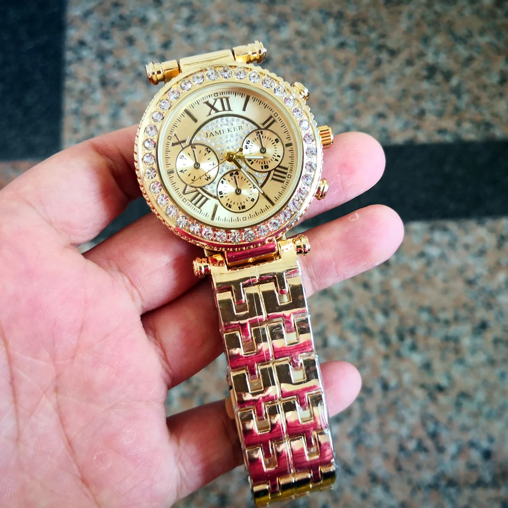 Новые роскошные кварцевые наручные часы Geneva женские из нержавеющей стали стразы