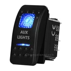 Автомобильная лодка 12 В24 В синий светодиод 5 контактов ВКЛ.ВЫКЛ. AUX лампы клавишный переключатель водонепроницаемый IP66 морской стандарт