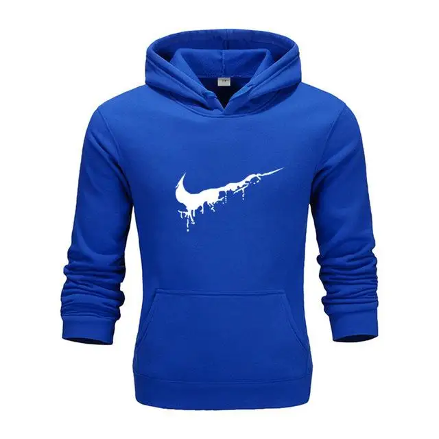 royal blue - B Брендовая одежда мужские толстовки тонкие толстовки с капюшоном унисекс мужские s пальто мужские повседневные флисовые осенние теплая спортивная одежда уличная одежда - Цвет: royal blue - B