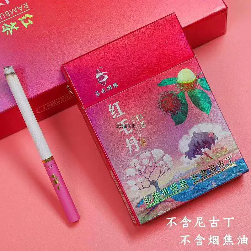 Травяной чай Rambutan черный отличная сигарета для броска курить 100% без табака