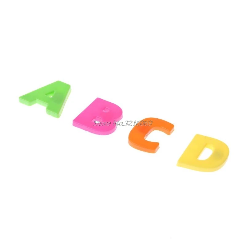 Подарочный набор магнитов обучающий алфавит из 42 разноцветных магнитных букв и