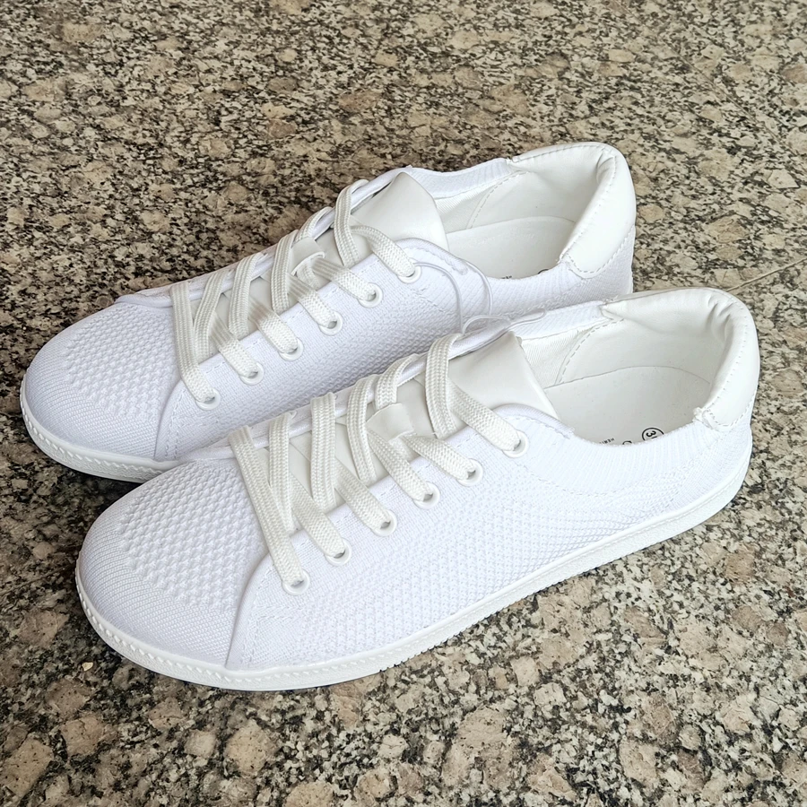 

Fashion white casual shoes woman for spring summer breathable sneakers