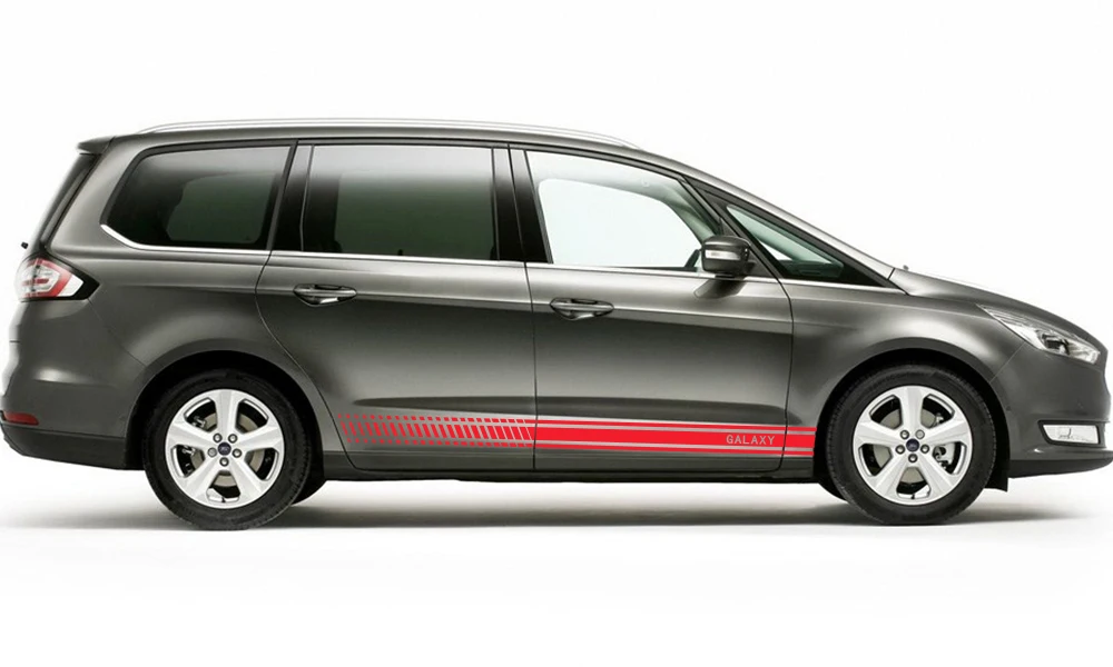 2 шт. автомобильные длинные боковые полосы наклейки для Ford Galaxy Автомобильная виниловая пленка Стайлинг украшения наклейки автомобильные принадлежности для тюнинга